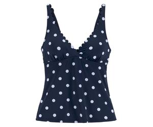 LASCANA Tankini-Oberteil in Dunkelblau - Größe 42C-Cup | Damen Bademode