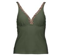 LASCANA Tankini-Oberteil in Dunkelgrün - Größe 44D-Cup | Damen Bademode