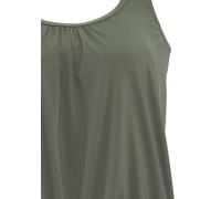 Tankini-Top LASCANA "Italy", Damen, Gr. 38, N-Gr, grün (oliv), Microfaser, Polyamid, Microfaser, unifarben, Bikini-Oberteile, in Oversize-Form (99344167-38) oliv