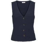Tanktop LASCANA, Damen, Gr. 40/42, blau, Jersey, Obermaterial: 99% Polyester, 1% Elasthan. Futter: 100% Polyester, unifarben, figurbetont taillenbedeckt, tiefer V-Ausschnitt, Tops Tanktop, mit V-Aussc
