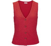Tanktop LASCANA, Damen, Gr. 40/42, rot, Jersey, Obermaterial: 99% Polyester, 1% Elasthan. Futter: 100% Polyester, unifarben, modisch, figurbetont taillenbedeckt, tiefer V-Ausschnitt, ohne Ärmel, Tops,