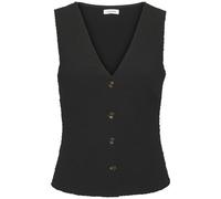 Tanktop LASCANA, Damen, Gr. 32/34, schwarz, Jersey, Obermaterial: 99% Polyester, 1% Elasthan. Futter: 100% Polyester, unifarben, figurbetont taillenbedeckt, tiefer V-Ausschnitt, Tops Tanktop, mit V-Au