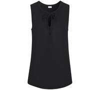 Tanktop LASCANA, Damen, Gr. 36/38, schwarz, Jersey, Obermaterial: 100% Viskose, unifarben, casual, figurumspielend hüftlang, V-Ausschnitt, ohne Ärmel, Tops, mit Bändern am Ausschnitt, elegantes Blusen