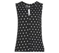 LASCANA Tanktop Damen schwarz-weiß-gepunktet Gr.32/34