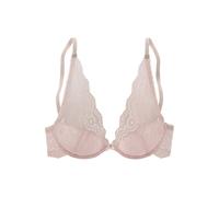 Triangel-BH LASCANA, Damen, Gr. 80, Cup C, beige (puder), Spitze, Obermaterial: 88% Polyamid, 12% Elasthan, BHs, mit raffinierten Schmuckdetails, sexy Dessous (92323659-80) puder