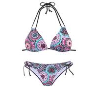 Triangel-Bikini LASCANA Gr. 34, Cup A/B, lila (lila bedruckt) Damen Bikini-Sets (76741949-34) lila bedruckt
