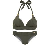 LASCANA Triangel-Bikini Damen olive Gr.40 Cup C