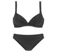 Lascana Damen Triangel-Bikini | wattierte Cups, Hose mit Umschlagbund, trageangenehm für entspannte Stunden am Strand