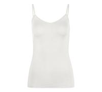 Unterhemd LASCANA, Damen, Gr. 40/42, 2 Stk., N-Gr, beige (creme, schwarz), Obermaterial: 94% Modal (TENCEL™), 6% Elasthan, unifarben, V-Ausschnitt, Unterhemden Unterhemd, Spaghettiträger-Top, Unterzie