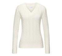 LASCANA V-Ausschnitt-Pullover Damen creme Gr.36/38