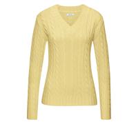LASCANA V-Ausschnitt-Pullover Damen gelb Gr.40/42