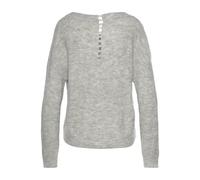 LASCANA V-Ausschnitt-Pullover Damen grau-meliert Gr.40/42