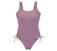 LASCANA - Venice Beach LM exkl. Sport Badeanzug bordeaux-whi - Gr. - 44B