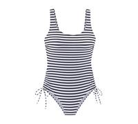 Badeanzug VENICE BEACH "Summer", Damen, Gr. 34, Cup C/D, blau (navy, weiß s), Obermaterial: 80% Polyamid, 20% Elasthan (LYCRA XTRA LIFE). Futter: 100% Polyester, Badeanzüge, mit seitlicher Raffung (83