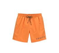 Badeshorts VENICE BEACH, Herren, Gr. L, N-Gr, orange, Microfaser, Recycling-Polyester, unifarben, casual, Badehosen, seitliche Eingrifftasche mit Reißverschluss (93018567-L) orange