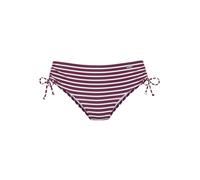 Badehose VENICE BEACH "Tadu", Damen, Gr. 40, N-Gr, bordeaux, weiß, Obermaterial: 84% Polyamid, 16% Elasthan. Futter: 92% Polyester, 8% Elasthan, Badehosen Badehose, im modernem Streifendesign (1605402