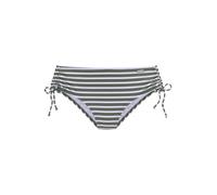 Bikini-Hose VENICE BEACH "Summer", Damen, Gr. 40, N-Gr, grün (oliv gestreift), Polyamid, gestreift, Badehosen Bikini-Hose, seitlich zu raffen (68650564-40) oliv gestreift