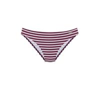 Lascana - Venice Beach LM exkl. Sport Bikinihose normal bordeaux-whi - Gr. - 40