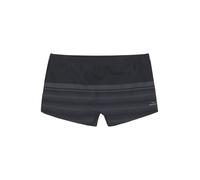 Boxer-Badehose VENICE BEACH, Herren, Gr. 7, N-Gr, schwarz (schwarz, grau), Polyamid, gestreift, Badehosen, im Streifendesign (55751644-7) schwarz, grau