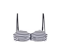 Venice Beach Bandeau-Bikini-Top 'Summer' Damen Gr. 36 Cup B Marine/Weiß Polyamid Xtra Life LYCRA