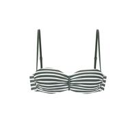 VENICE BEACH Bandeau-Bikini-Top Damen oliv-weiß Gr.38 Cup B