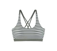 LASCANA - Venice Beach LM exkl. Sport Bustier-Top oliv stripe - Gr. - 44