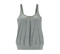 LASCANA - Venice Beach LM exkl. Sport Oversize-Tankini-Top oliv stripe - Gr. - 42