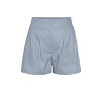 Webshorts LASCANA, Damen, Gr. 34, N-Gr, graublau, Web, Obermaterial: 55% Leinen, 45% Viskose, unifarben, gerade, Hosen, aus Leinen-Viskose-Mix (29969743-34) graublau