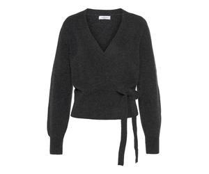 LASCANA Wickelstrickjacke Damen Anthrazit Gr.48/50