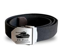 Lasernauten Gürtel Stoff Textil Edelstahlschnalle mit Gravur personalisiert mit Wunschmotiv Wunschtext für Soldaten Armee Militär Workwear Bundeswehr