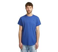 Kurzarmshirt G-STAR "Lash", Herren, Gr. S, racing blau gd, Jersey, Obermaterial: 100% Baumwolle, unifarben, casual, normal hüftbedeckend, Rundhals, Kurzarm Umschlagsaum, Shirts, Rundhals, Logoapplikat