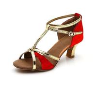 Lateinische Damen Glitzer Slingpumps Absatzschuhe Tanzschuhe Latein Bequem Sandalen Slingback Elegant High Heels Slingpumps Keilpumps für Cocktail Partys