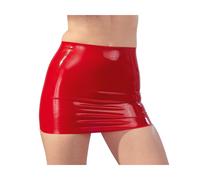 Latex Minirock rot 2XL