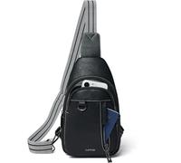 LATMAP Sling Bag Damen 7L,Crossbag Damen Klein Brusttasche Adjustable Strap PU Leder Bauchtasche Cross Body Bag Travel