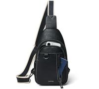 LATMAP Sling Bag Damen 7L,Crossbag Damen Klein Brusttasche PU Leder Bauchtasche Adjustable Strap Cross Body Bag Travel