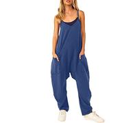 Latzhose Damen Arbeitshose Ärmelloser Overall Mit Tasche Oversize Loose Hose Größe Baggy Jumpsuit Sommerhose Jumpsuits Frühling Sommer Herbst Jumpsuit Damen Lang