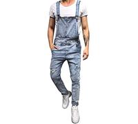 Latzhose Herren Jeans 90Er: Arbeitshosen Männer Stretch-Jeanshose Mit Hosenträger Arbeitslatzhose Vintage Denimoveralls Vintage Jumpsuits Große Größen Loose Fit Latz-Jeans Arbeitshose Arbeitskleidung