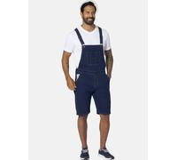 Latzhose JAN VANDERSTORM "Bermuda FOCKO", Herren, Gr. 70, N-Gr, blau (dunkelblau), Obermaterial: 75% Büffelleder BL. 23% Polyester COOLMAX PES(Coolmax). 2% Elasthan EL., Hosen (71786251-70) dunkelblau