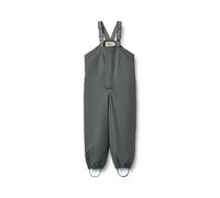 Latzhose WHEAT "WHEAT Thermo Rain Overalls Lian", Mädchen, Gr. 116, Normalgrößen, grau blau, 100% Polyester (Recycelt), unifarben, normal, Hosen (84702511-116) grau blau