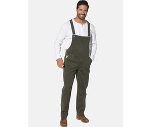 Latzjeans JAN VANDERSTORM "Latzhose KEARON", Herren, Gr. 80, N-Gr, grün (oliv), Obermaterial: 98% Baumwolle CO. 2% Elasthan EL., Hosen (35487553-80) oliv