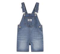 Latzjeans LEVI'S KIDS "LVN SHORTALL", Mädchen, Gr. 24M (92), N-Gr, indigo champion, Denim/Jeans, Obermaterial: 54% Baumwolle, 27% Polyester, 17% Viskose, 2% Elasthan, Basic, Jeans, UNISEX (84368412-24