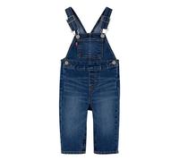 Latzjeans LEVI'S KIDS "SHORTALL", Jungen, Gr. 12M (80), N-Gr, melbourne, Denim/Jeans, Obermaterial: 79% Baumwolle, 20% Polyester, 1% Elasthan, Basic, Jeans Latzjeans, UNISEX (71665542-12M)