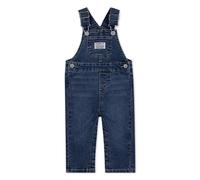 Latzjeans LEVI'S KIDS "SHORTALL", Baby, Gr. 12M (80), N-Gr, bandwagon w, o destruction, Denim/Jeans, Obermaterial: 76% Baumwolle, 21% Polyester, 3% Elasthan, Basic, Jeans, UNISEX (28471512-12M) bandwa
