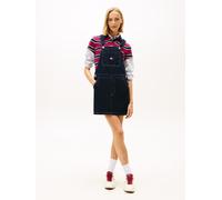 Latzkleid TOMMY JEANS "DUNGAREE DENIM DRESS EI5050 EXT", Damen, Gr. S (36), N-Gr, denim schwarz, Web, Obermaterial: 100% Baumwolle, unifarben, regular fit, eckiger Ausschnitt, Kleider Latzkleid (40956