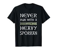 Lauf niemals mit einem schweren schottischen Kilt-T-Shirt von Sporran T-Shirt