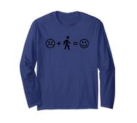 Laufen Macht glücklich Lustiger Marathonläufer Walking Lover Langarmshirt