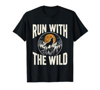 Laufen Sie mit dem Wild Wolf Husky Mountain Wilderness Preisgünstiges Grafik-T-Shirt