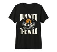 Laufen Sie mit dem Wild Wolf Husky Mountain Wilderness Premium T-Shirt