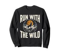 Laufen Sie mit dem Wild Wolf Husky Mountain Wilderness Sweatshirt