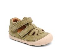 Lauflernschuh BISGAARD "barefoot tate", Baby, Gr. 22, sage, Veloursleder, Basic, Schuhe Lauflernschuh, Babysandale für Laufanfänger, Größenschablone zum Download (42576034-22) sage